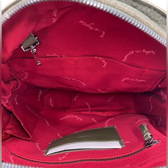 Hammitt Shane Large Olive Pebbled Leather Backpack NWT - Picture 5 of 6